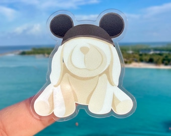 Evie Towel Animal Cruise Dog Transparent Sticker, Disney Cruise Fish Extender Gift