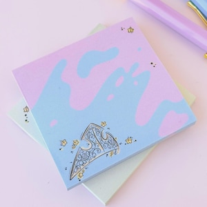 Aurora Crown Sketch Post It Notes – Whimsical Stationery Supplies