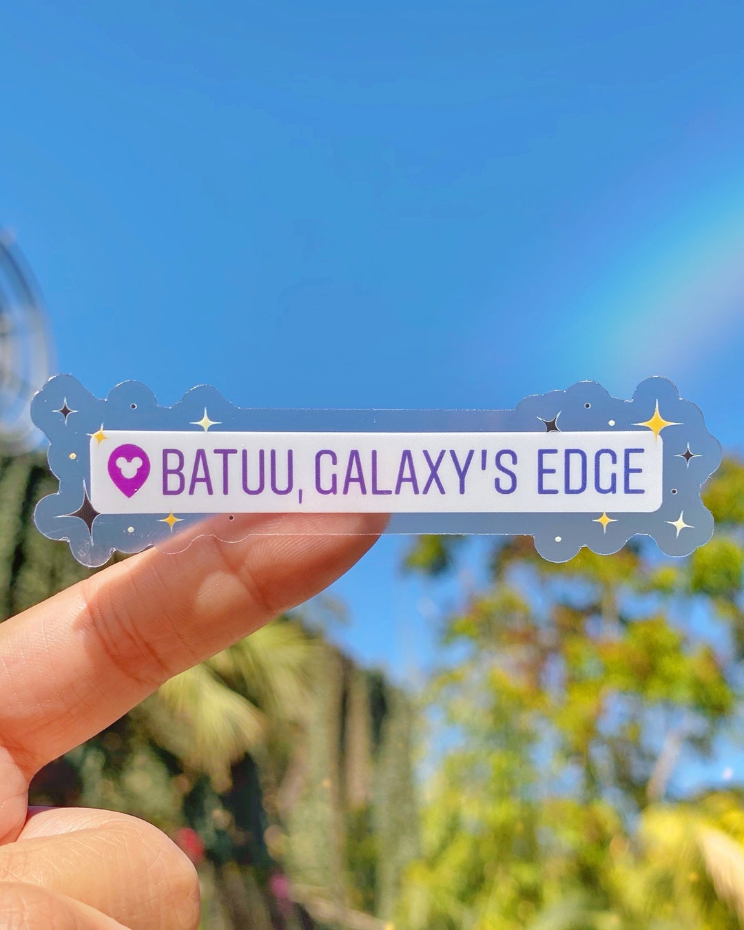 Batuu Galaxy's Edge Destination Drop Pin Transparent Sticker/ Star Wars ...