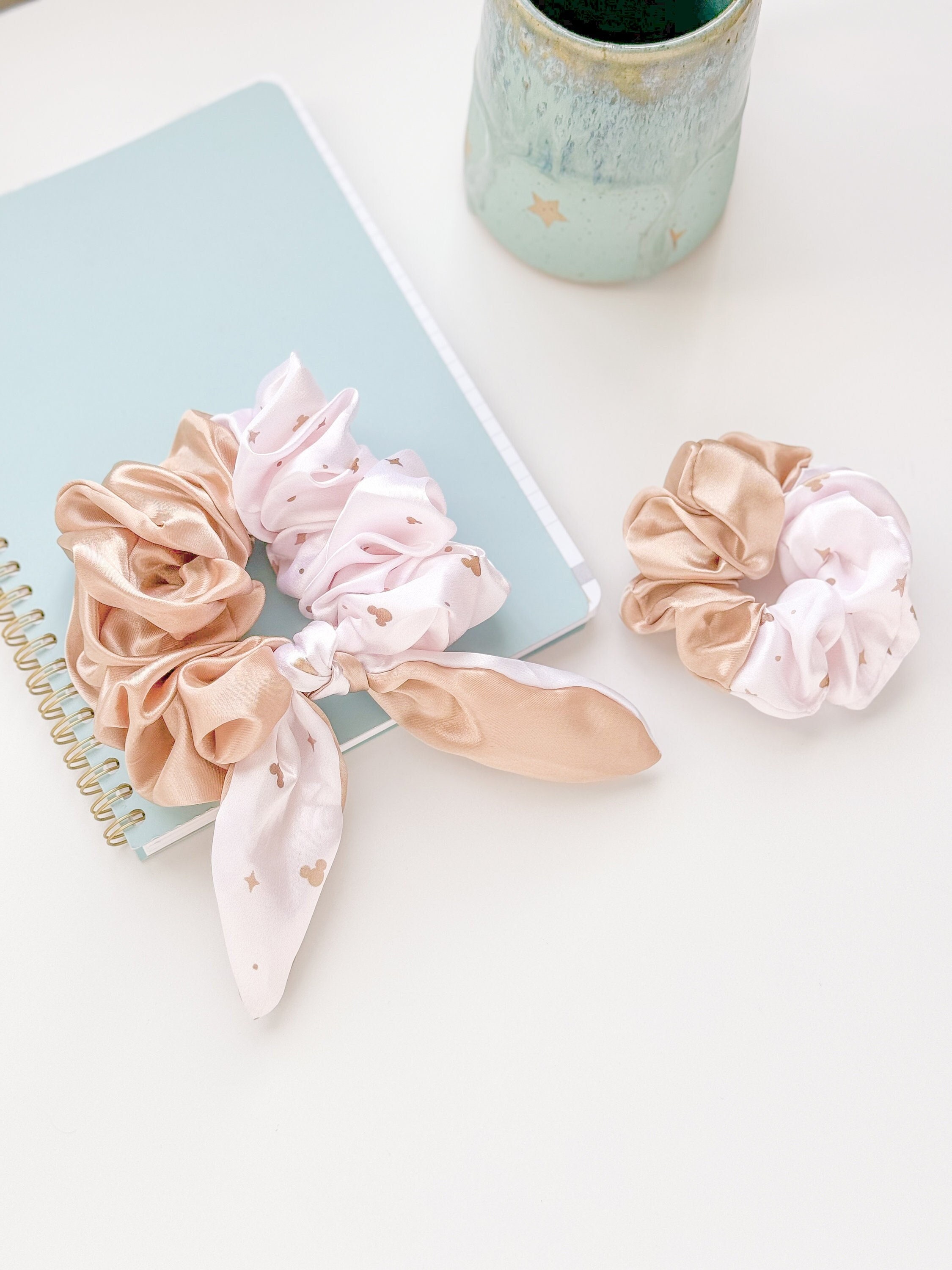 Hair Scrunchie Tie Neutral Color Assorted Bundle Set of 75 The Neutral Pack main image 4