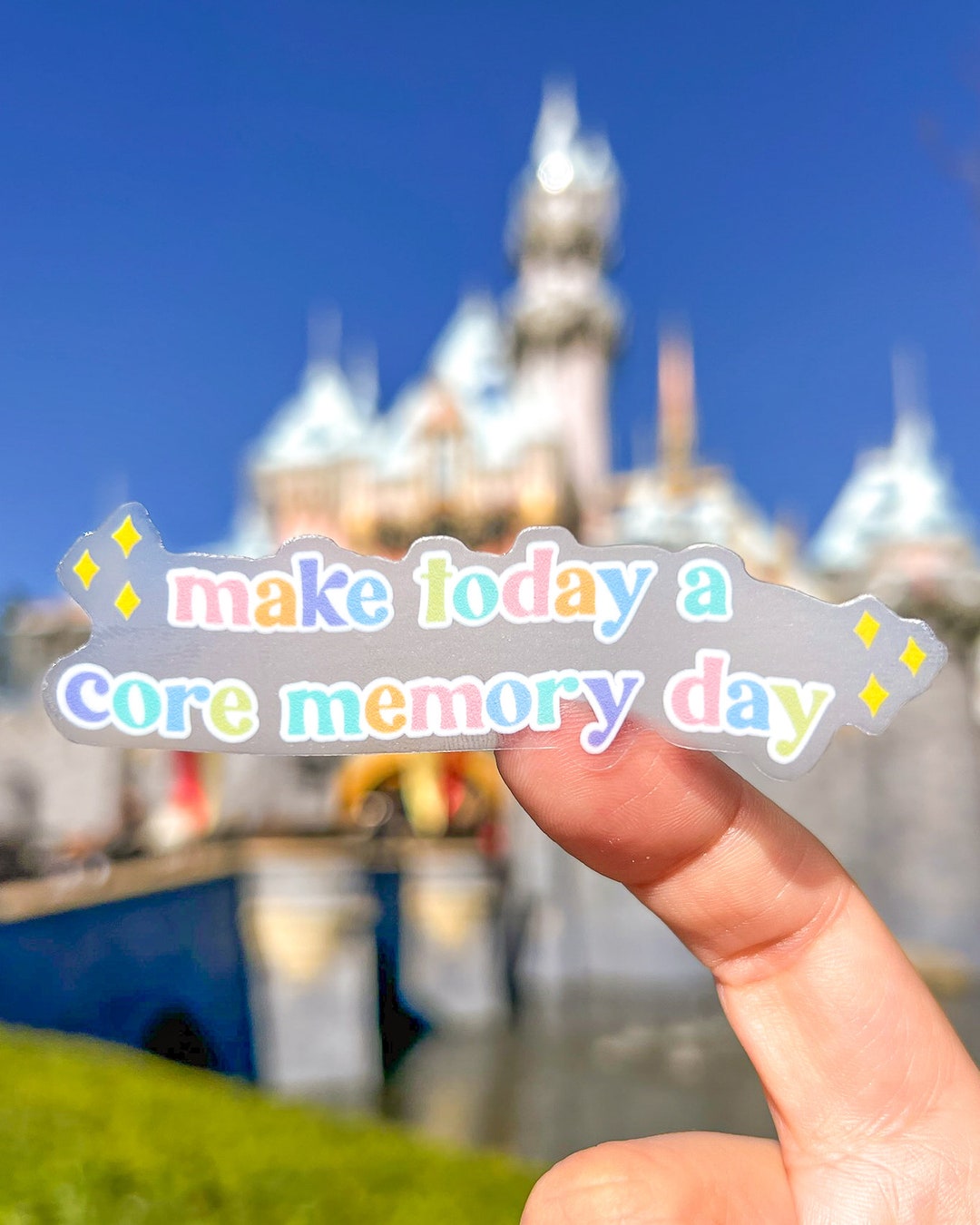 Make Today A Core Memory Day Transparent Disney Laptop Sticker/ Inside ...