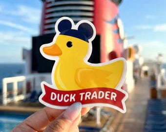 Duck Trader Cruise Magnet/ Disney Stateroom Decor/ Fish Extender Gifts Door Car Accessory Kids Children Pixiedust