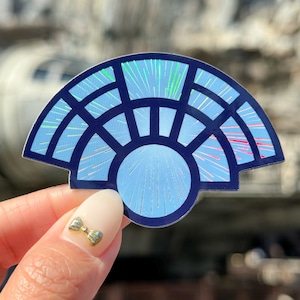 Hyperspace Holographic Sticker/ Star Wars Millennium Falcon Space Travel Disney Laptop Stickers