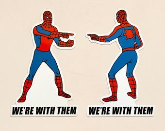 We're With Them Spider Man Magnet Set/ Spidey Marvel Disney Stateroom Decor/ Fish Extender Cruise Kids Pixie dust/ party favor gift for boys
