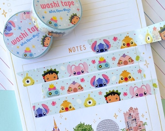 Stitch & Ohana Washi Tape, Aloha Floral Planner Tape