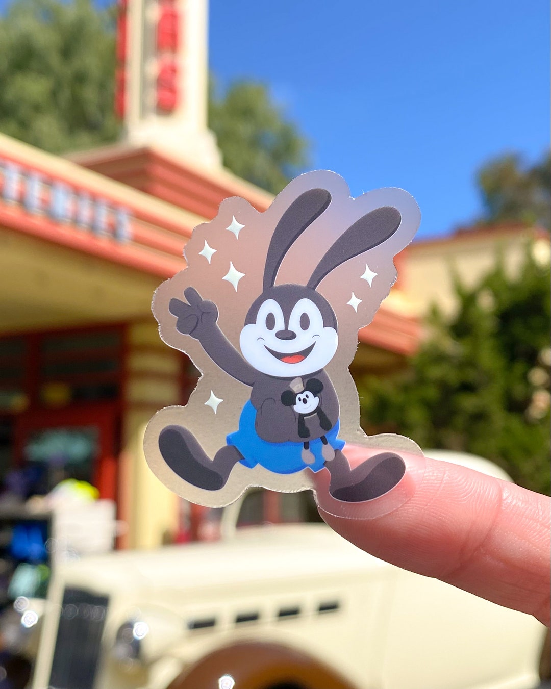 Oswald With Steamboat Willie Plushie Transparent Disney Laptop