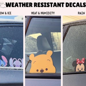 Sully Window Sticker Mike & Sully Peeker Transparent Car Decal/ Monsters Inc Peekaboo Window ...