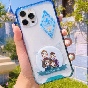 Adesivo trasparente Bruni Mickey Balloon Frozen Elsa Spirit / Decalcomania per custodia del telefono Disney, bottiglia d'acqua, decalcomania per laptop, regalo per lei immagine 6