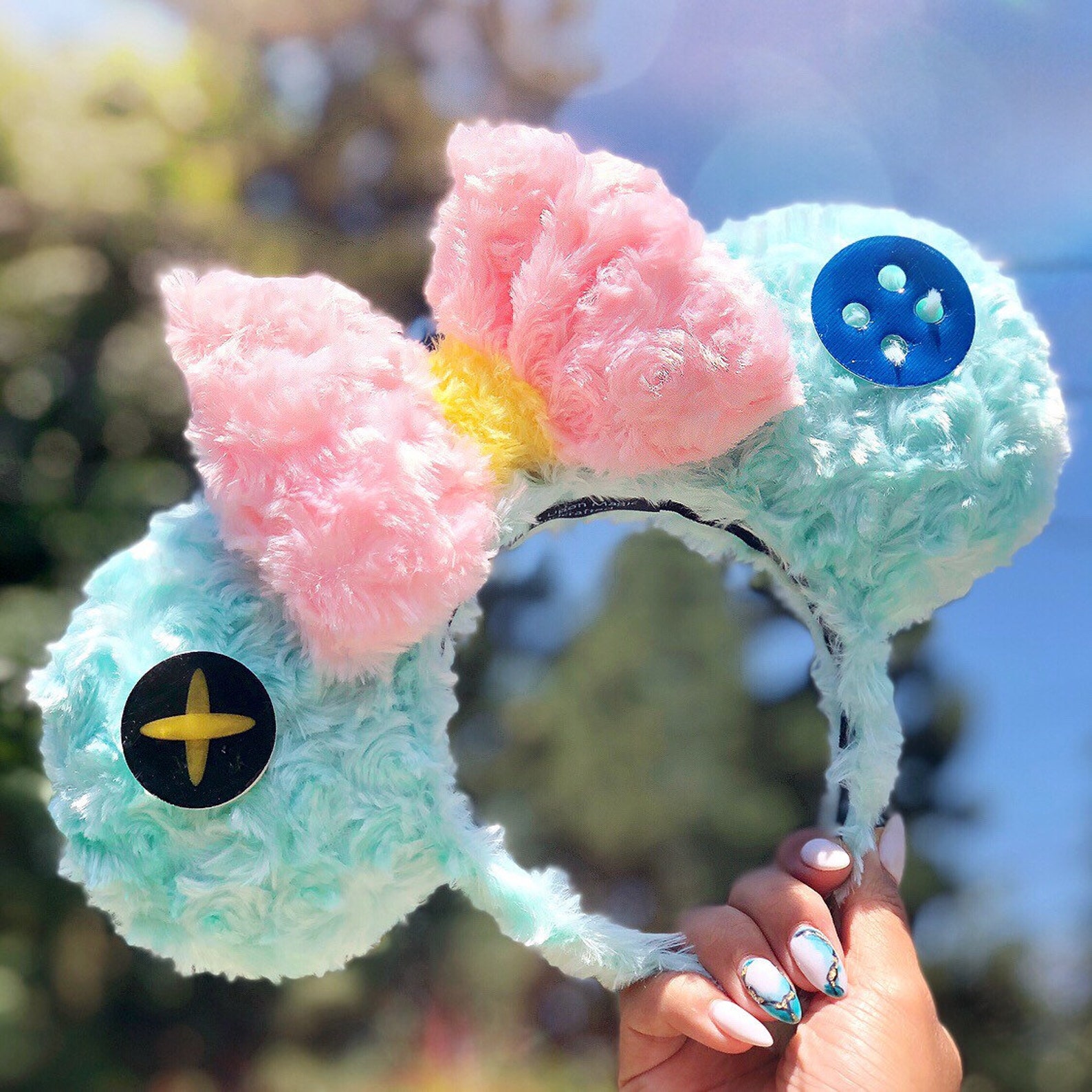 Scrump Light Up LED Disney Ears/ fluffy fuzzy Mickey Ears/ Etsy