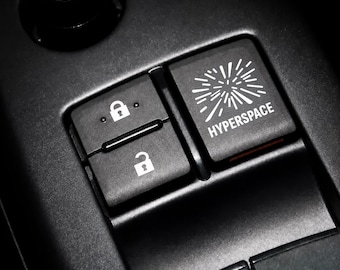 Hyperspace Car Blank Button Transfer Sticker (Waterproof Vinyl)