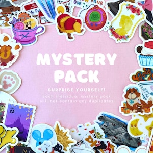 Mystery Sticker Pack: 8 Random Waterproof Vinyl Decals