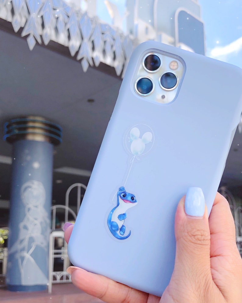 Adesivo trasparente Bruni Mickey Balloon Frozen Elsa Spirit / Decalcomania per custodia del telefono Disney, bottiglia d'acqua, decalcomania per laptop, regalo per lei immagine 7