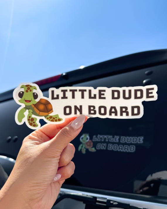 Personalized Baby On Board Car Sticker - High-Intensity Reflective Decal With Baby's Name (Raccoon, Mint Green)