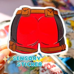 Autocollant sensoriel Deadpool's Assets, autocollant apaisant Marvel Comics