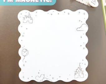 Stellen Sie sich vor, trocken abwischbare Message Board/ magnetische Whiteboard Urlaub Kühlschrank Organizer Planer/ Disney Parks Cruise Tür Magnet Fisch Verlängerung