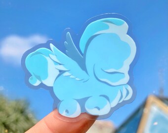 Baby Cloud Pegasus Transparent Sticker/ Hercules Disney Laptop Stickers/ cellphone water bottle laptop clear planner decal
