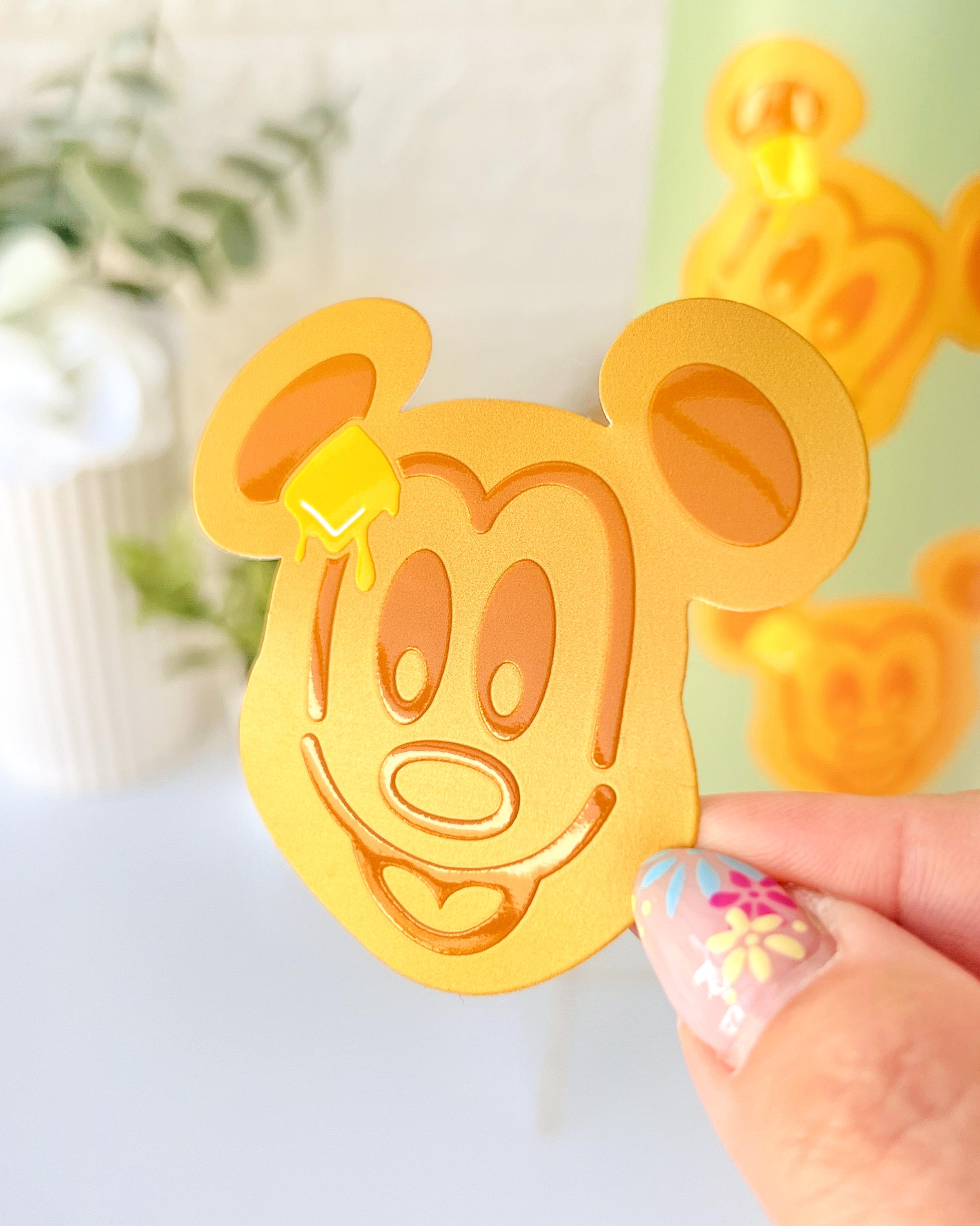 Mickey Waffle Sticker Mickey Waffle Sensory Sticker/ Foodie Breathing Calming Grounding ...