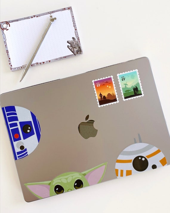 Baby Alien & Froggos Transparent Disney Laptop Stickers/ Grogu