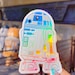 R2D2 Holographic Droid Sticker/ Star Wars Disney Laptop Stickers/Mickey Vinyl Decals/ Batuu Galaxy's Edge / Bujo Journal