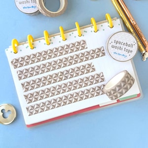 Spaceball Washi Tape/ Epcot Disney Parks Minimal Neutral planner bujo scrapbook washi tape decoration sticker gift wrap tape