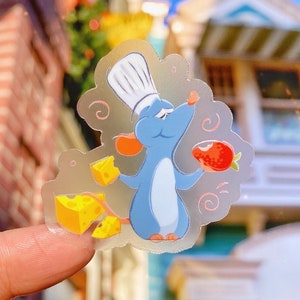 Remy Seeing Flavors Aufkleber/ Ratatouille Chef Pixar Foodie Disney Laptop Stickers/ Handy Flasche Laptop Planer Sticker