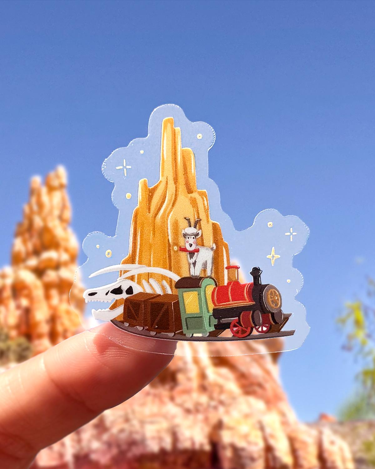 Big Thunder Mountain Railroad Sticker | Disney Vinyl Decal - Etsy