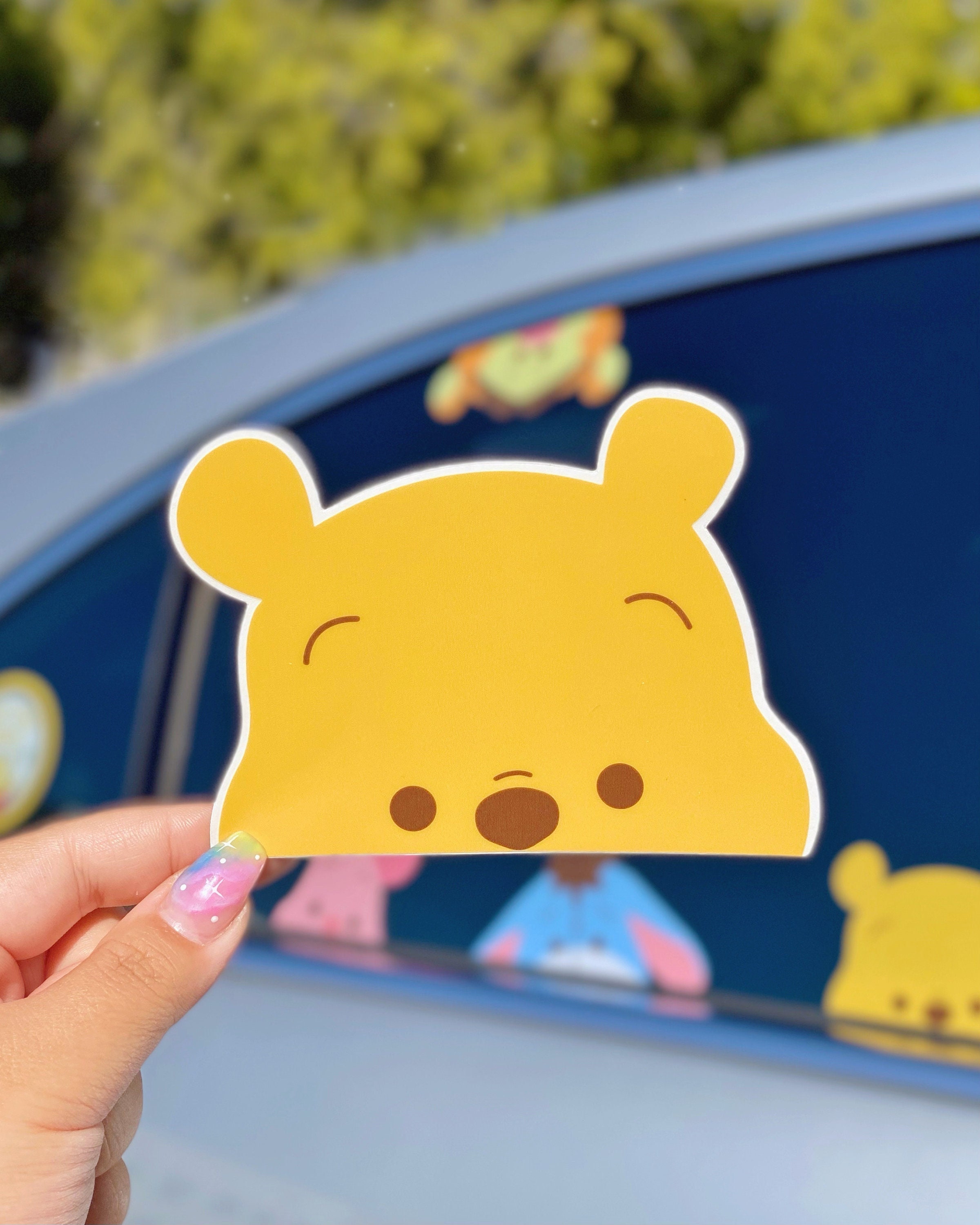 Winnie The Pooh Stickers 50pcs PVC Waterproof Cute Disney Vinyl Decals Stickers Piglet Eeyore Pooh Bear Tigger Stickers Gift for Teen Boy and Girls