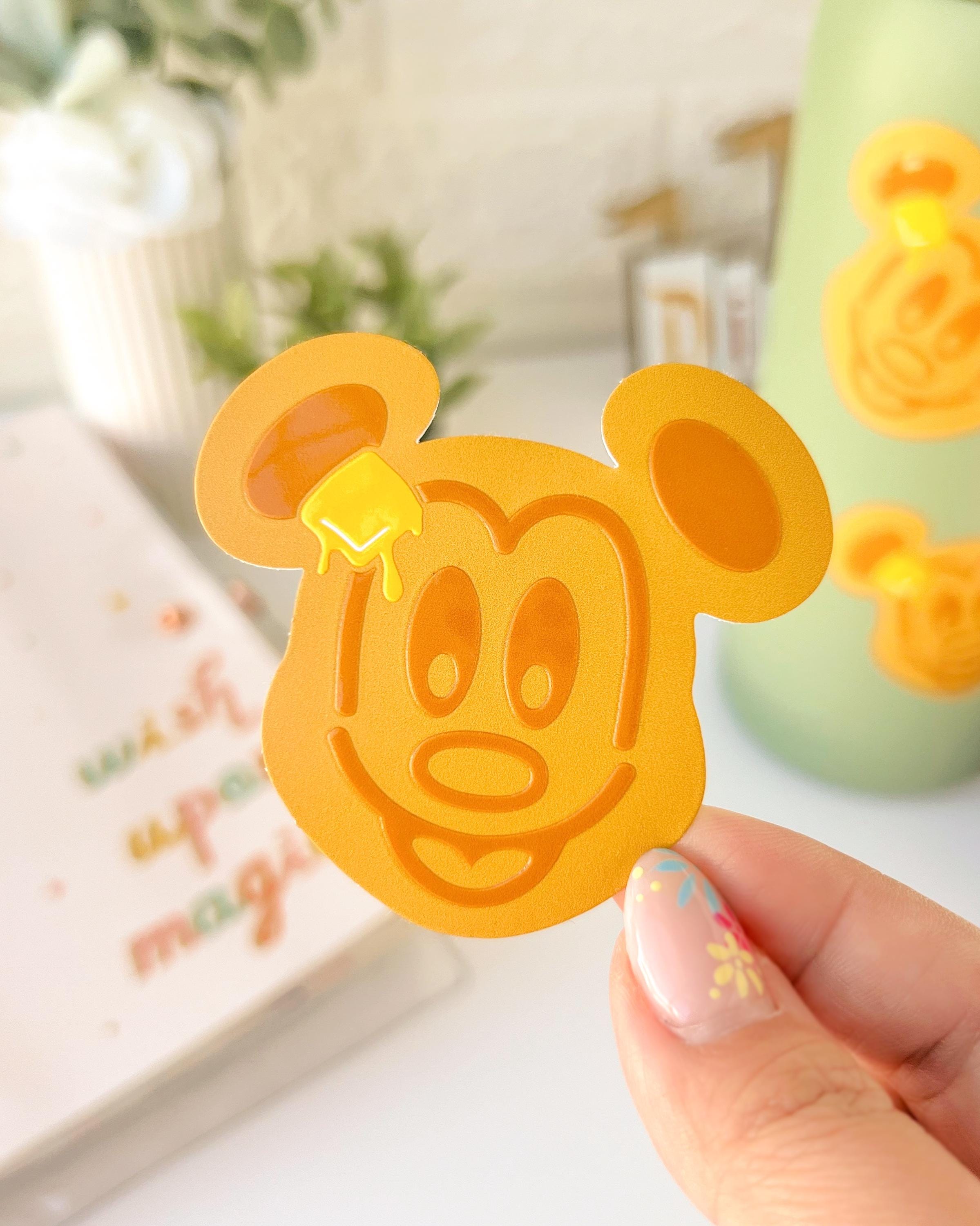 Mickey Waffle Sticker Mickey Waffle Sensory Sticker/ Foodie Breathing Calming Grounding ...