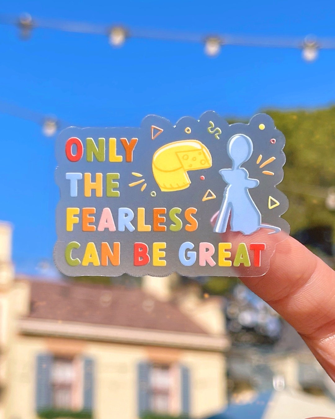 Only the Fearless Can Be Great Transparent Sticker/ Etsy