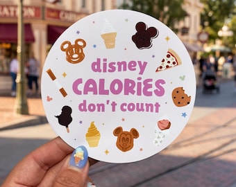 Disney Calories Don't Count Magnet/ Disney Stateroom Decor/ Fish Extender Gifts Door Car Accessory Kids Children Pixiedust