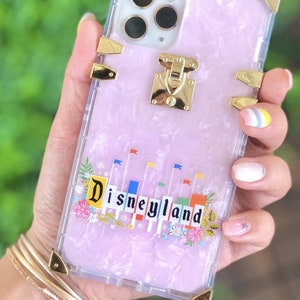 Vintage Disneyland Floral Sign Transparent Laptop Sticker/ Retro Mickey Disney bujo bullet journal planner decal water bottle image 2