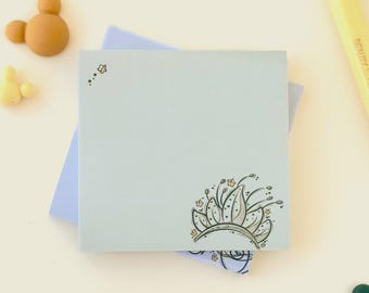 Tiana Crown Princess Sketch Post It/ Disney 50 sheets sticky note/ work desk stationery supplies/ teacher appreciation gift