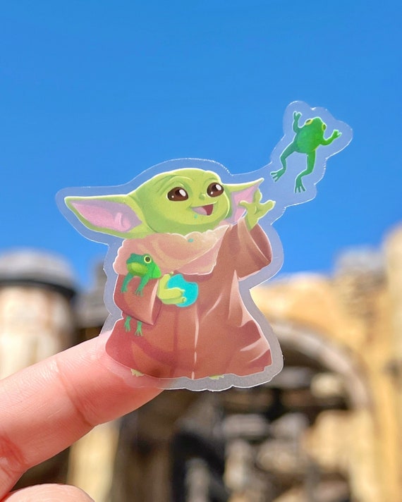 Baby Yoda Grogu Green Cute Little Alien' Water Bottle