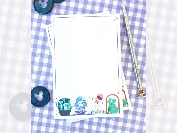 Happy Haunts Disney Landmarks Memo Notepad Stationery, 50 Blank Sheets