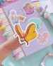 Bread and Butterfly Alice in Wonderland Toast Sticker Laptop Stickers/ Disney bujo clear planner decal 