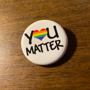 YOU MATTER Rainbow Heart 1-sided card YOU MATTER Rainbow Heart 1-sided card