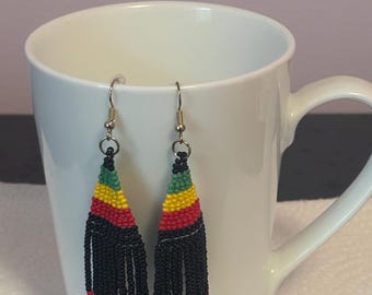 Juneteenth Fringe Earrings