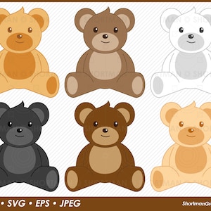 Teddy Bear SVG - Teddy Bear Clipart - teddy bear jpeg eps png svg