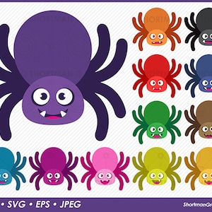 Spinne Clipart - Cartoon Spinne SVG PNG