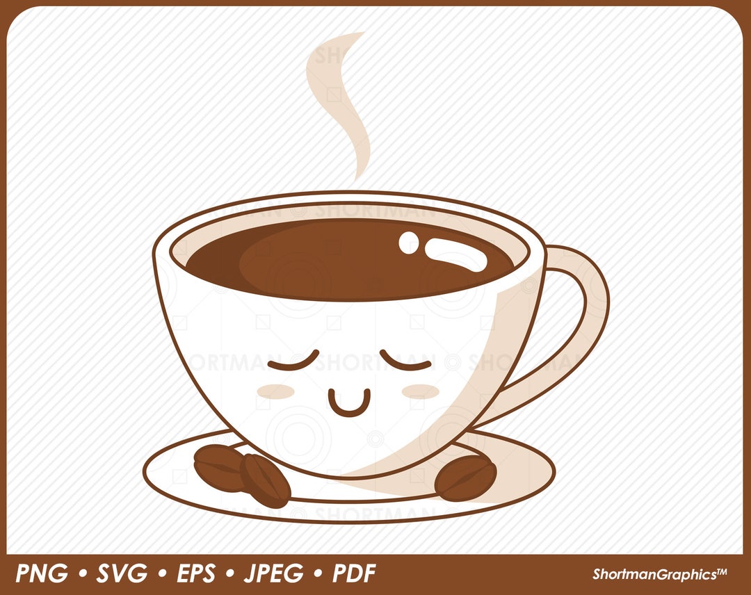 Coffee Cup Clipart PNG SVG - Etsy