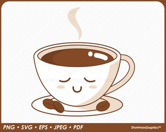 Coffee Cup Clipart PNG SVG
