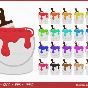 Paint Bucket Clipart PNG SVG