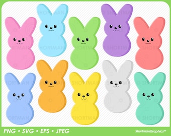 Clipart Bunny Peep - Pasqua - PNG SVG