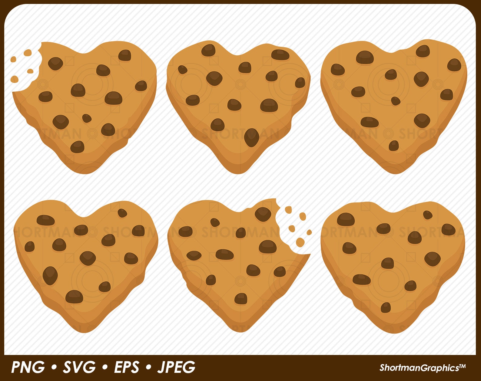 【中古】 CHOCOLATE CHIP COOKIES/ HOLLOW HEART Homemade Heart Shaped Chocolate Chip Cookies / 24 Counts