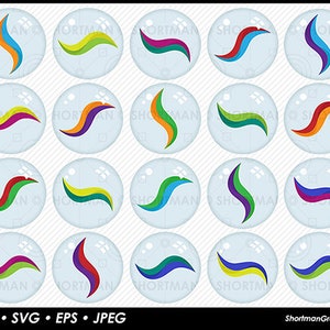 Puede incluir: Conjunto de 16 diseños de espiral coloridos en un patrón de mármol. Las espirales son de varios colores, incluyendo rojo, azul, verde, amarillo y morado. Los diseños son perfectos para proyectos de manualidades, scrapbooking o diseño digital.