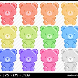 Gummy Bears Clipart- SVG PNG