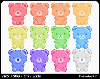 Gummy Bears Clipart- SVG PNG