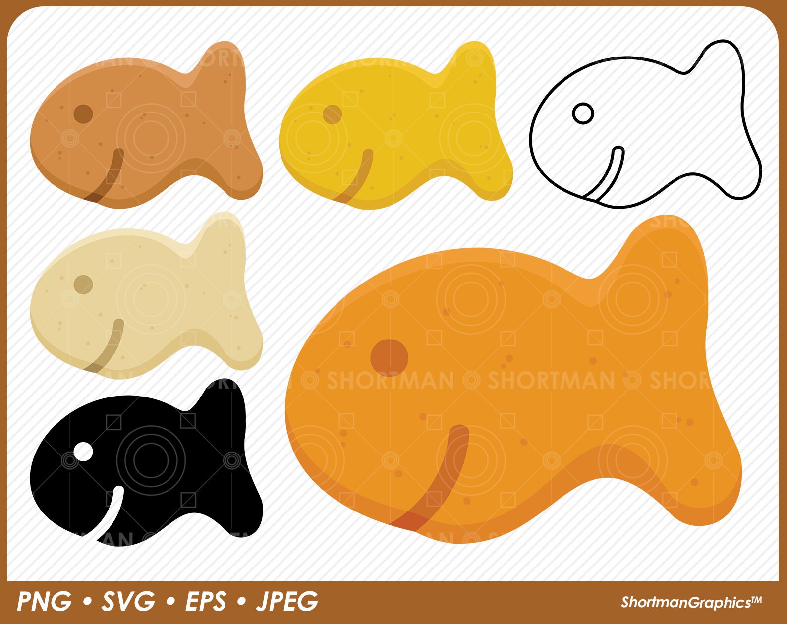 Goldfish Cheese Crackers Clipart PNG SVG Etsy India