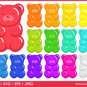Gummy Bears Clipart- SVG PNG