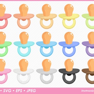 Pacifier Clipart - Binky Clipart - SVG PNG